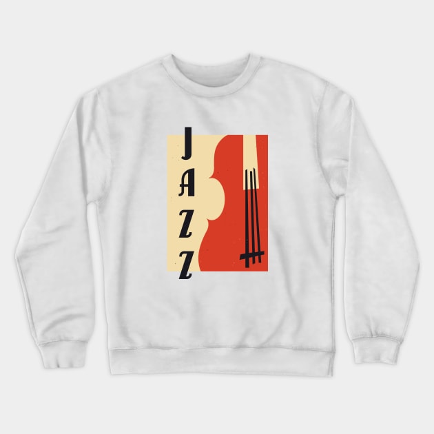 Jazz, Retro 20s, Music, Jazz fest Crewneck Sweatshirt by KristinityArt